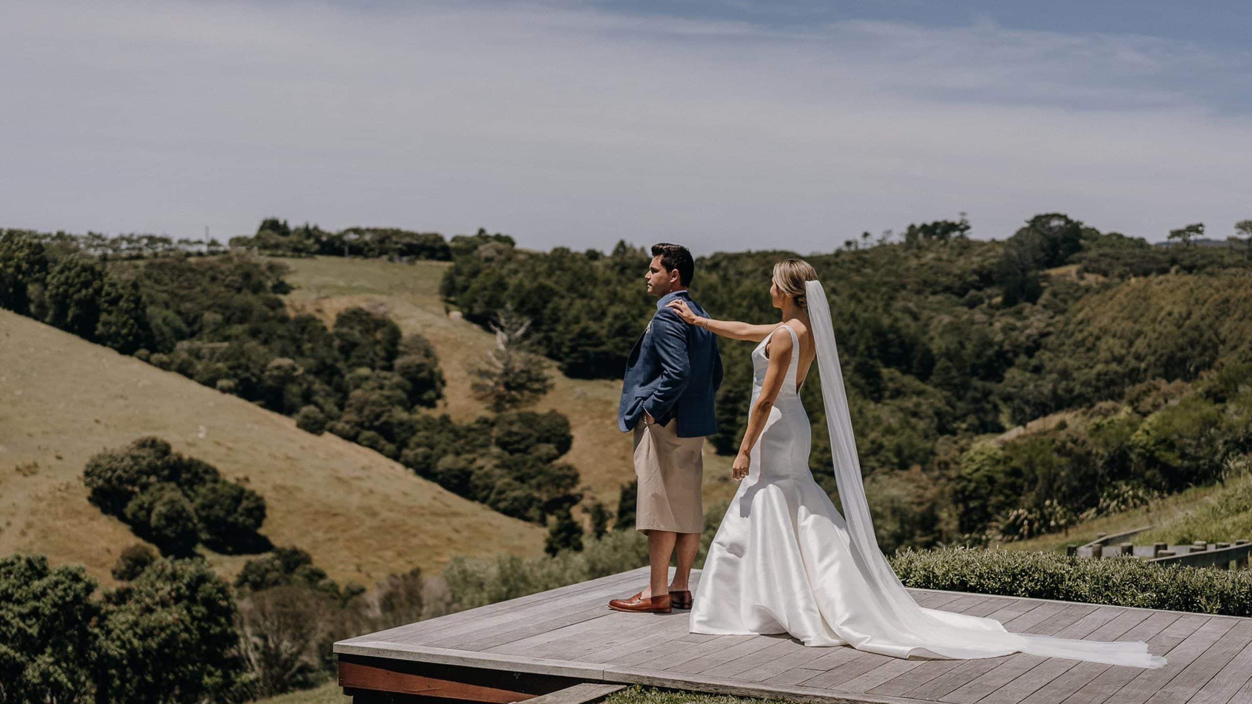 Bride & groom first look